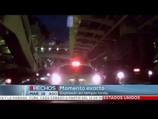 Captan momento exacto de explosión en Tailandia