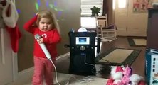 Little Girl Singing A Song