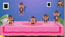 Five Little Monkeys Jumping On The Bed | Animated Cartoon Rhymes For Kids | Amazing Kids Songs