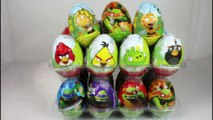 Unboxing TMNT Surprise Eggs- Angry Birds Eggs -Maya The Bee Eggs