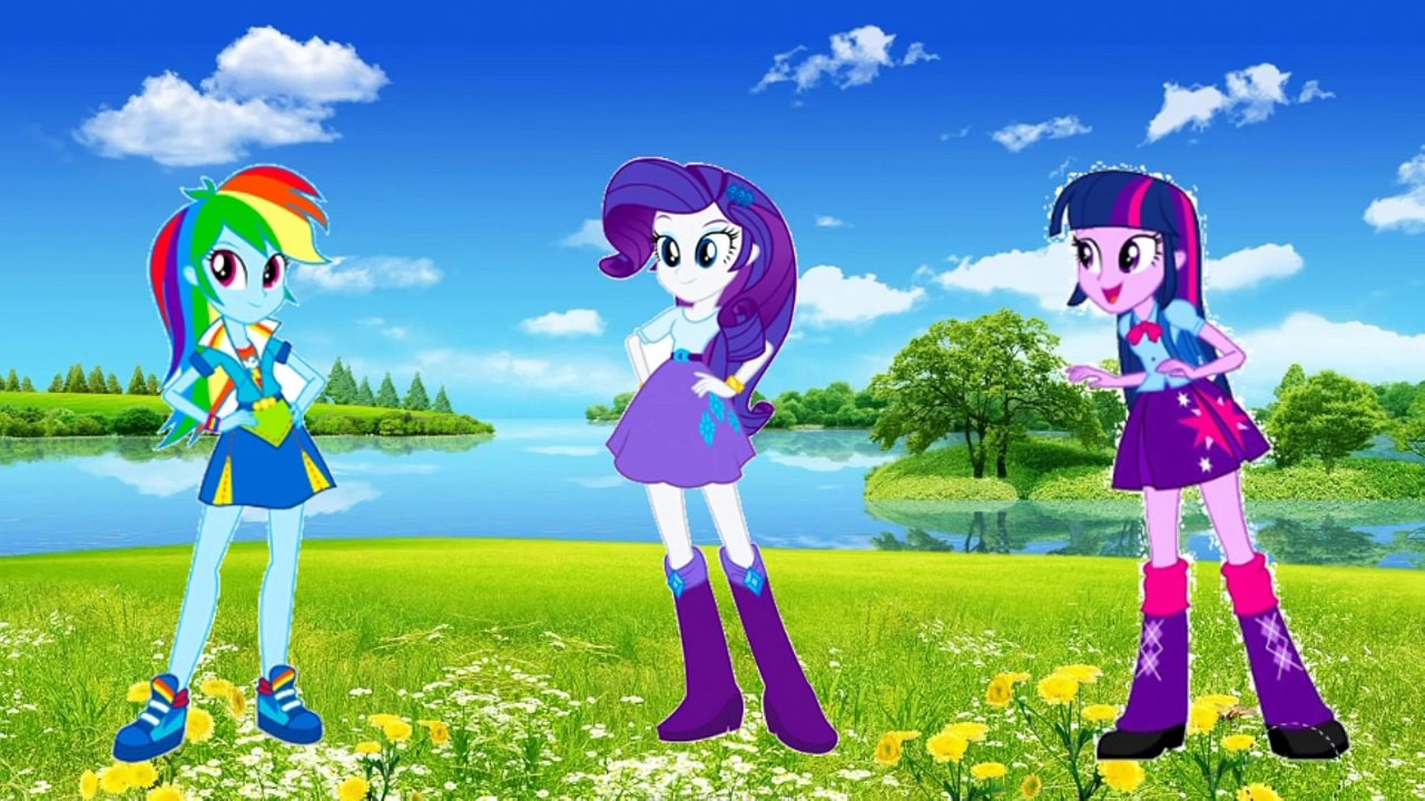 My Little Pony Equestria Girls Transforms Into Mermaids Rainbow Dash Rarity Twilight Sparkle
