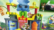 PAW PATROL JUNGLE RESCUE MONKEY TEMPLE WITH MONKEY MANDY & TRACKER AND HIS JUNGLE RESCUE VEHICLE
