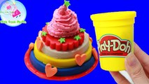 Ciastolina play doh po polsku Make birthday cake for Peppa Pig