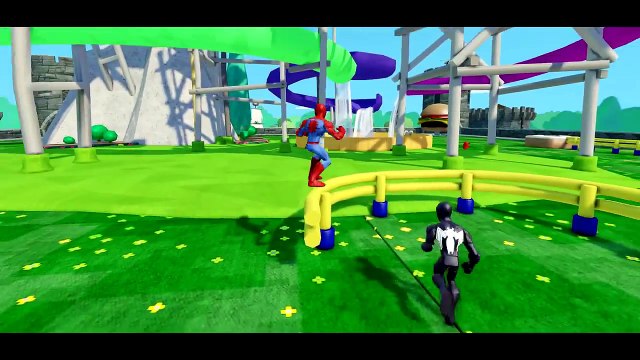 Spiderman VS Venom Monsters & Saves Frozen The Queen Elsa & Disney Cars Mcqueen From Prison !2