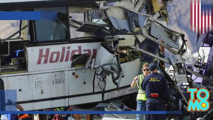 Colisão de ônibus e caminhão mata 13 pessoas na Califórnia.