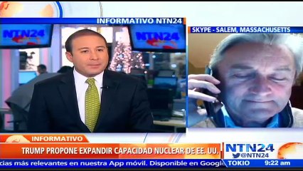 Entre más armas existen, más riesgo va a haber: Excongresista  sobre anuncio de Trump de reforzar arsenal nuclear
