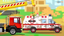 Construction Trucks: The Crane and The Truck - The Ambulance and Car Wash Adventures - Episode 15