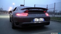 Porsche 991 Turbo S with Tubi Style Exhaust Launch Control Acceleration & Revs! p3