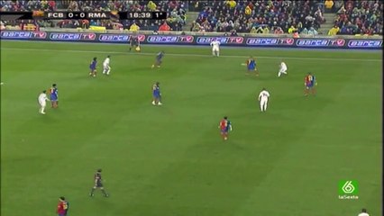 الشوط الاول مباراة برشلونة و ريال مدريد 2-0 الدوري الاسباني 2008/2009