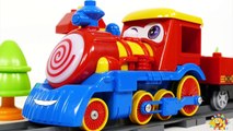 TRAINS AND CARS FOR KIDS: LEGO Duplo Train   Truck Crash Cartoon from Toys, Kinder Joy Car