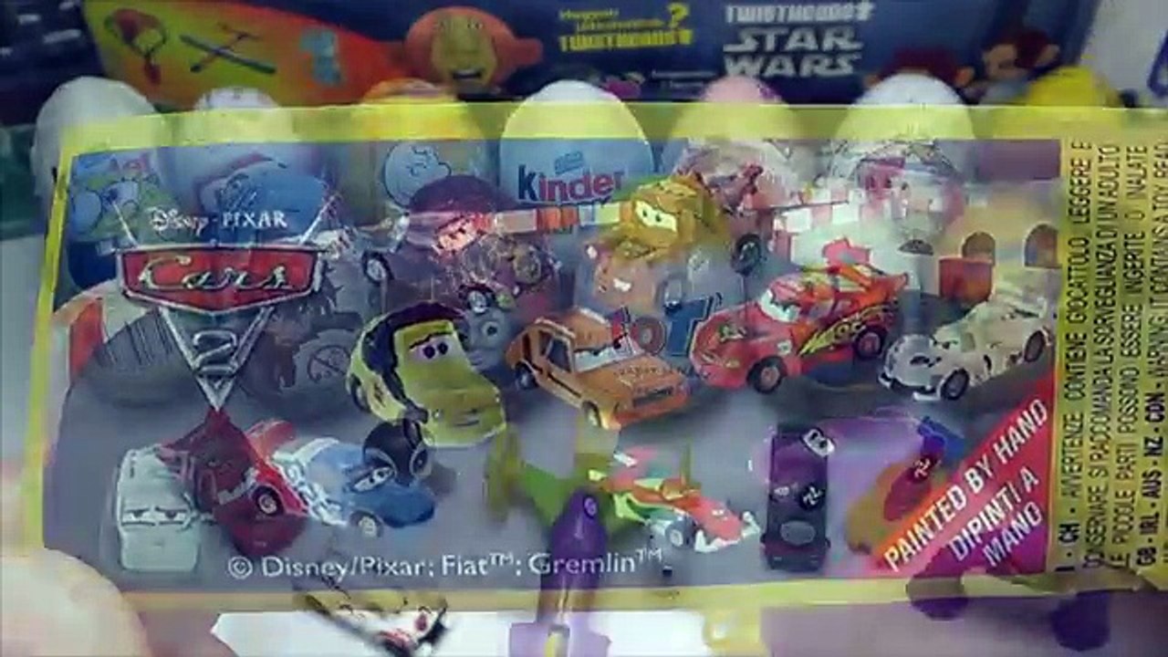 21 Surprise Eggs, Kinder Surprise, Kinder Joy, Disney Pixar Cars 2, Thomas & Friends, Spongebob-HD