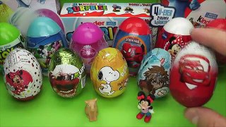 24 Surprise Eggs Kinder Surprise Mickey Mouse Minnie Mouse Cars 2 Disney Pixar-HD