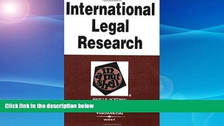 Buy  International Legal Research in a Nutshell Marci Hoffman  Book