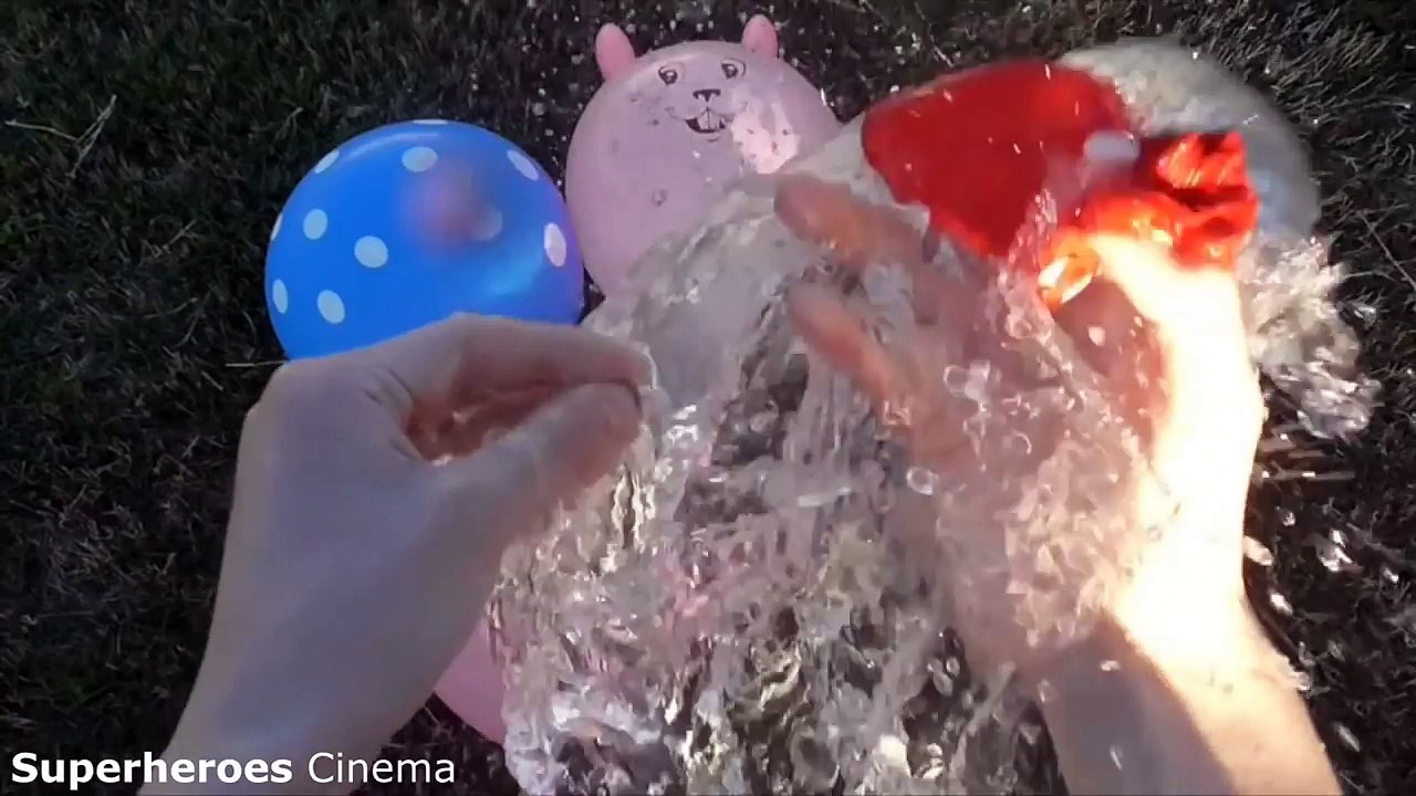 Learn Colors Water Balloons for Kids - Finger Family Nursery Rhymes Wet Balloon Colours Compilation-DtChJ1RMZFA