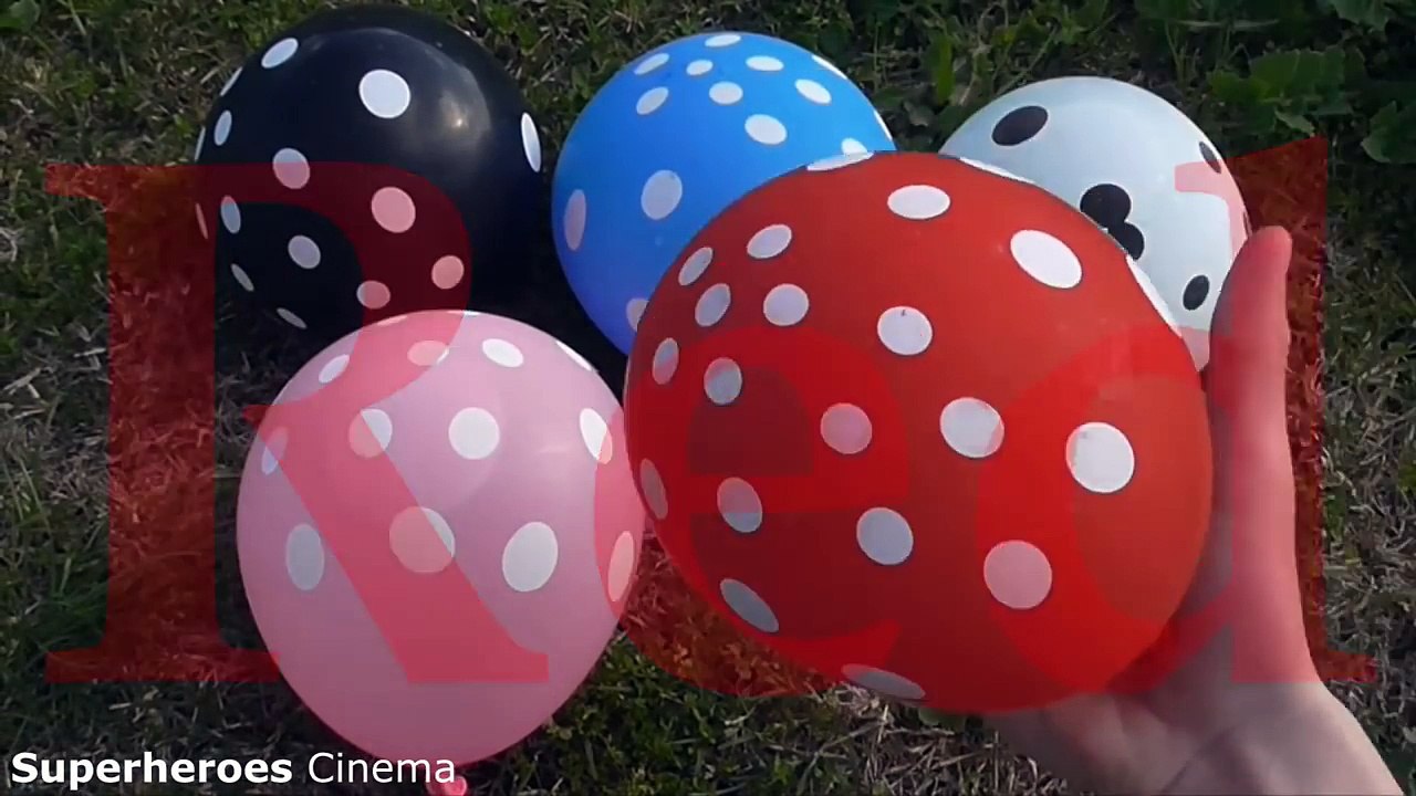 Learn Colours Finger Song Wet Balloons - Nursery Rhymes Family Balloon Songs for Kids Collection--HvrxN0soPE