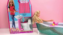 Barbie Toilette und Waschbecken unboxing und review - Barbie geht auf Toilette