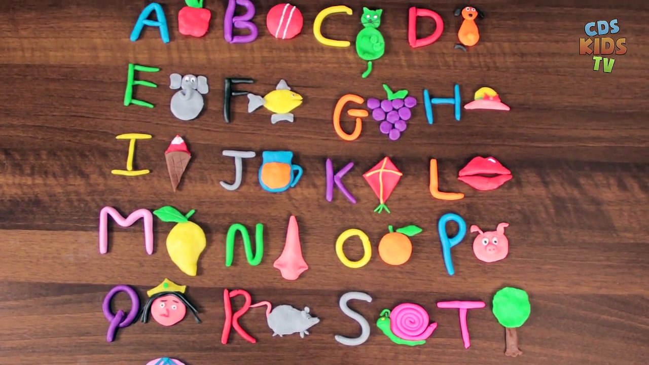 Play Doh ABC | Learn Alphabets Fruits Animals | CDS Kids Tv