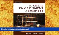 PDF [FREE] DOWNLOAD  The Legal Environment of Business: A Critical Thinking Approach (8th Edition)