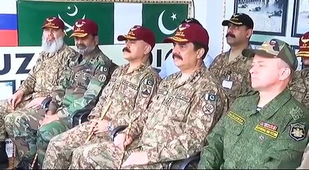 General Sharif reviews Pak Russia joint military exercises Pakistan