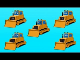 Counting Bulldozers | Learn numbers from 1 to 6