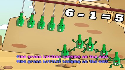 Ten Green Bottles Karaoke | Nursery Rhymes TV [4K Music Video ]