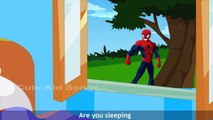 Spider Man Are You Sleeping | 3D Animation Nursery Rhymes | Most Popular Spider Man Rhymes For Kids