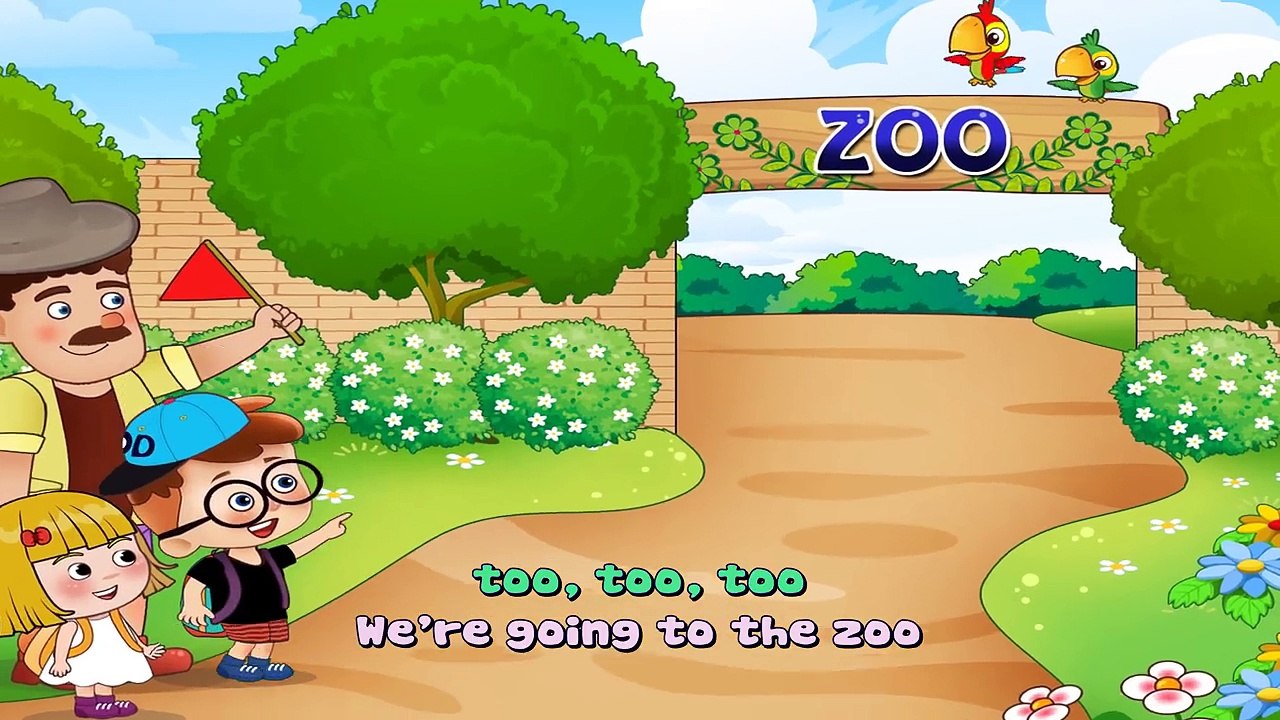 Were Going To The Zoo Song | Music Kids Nursery Rhymes TV [Vocal 4K]