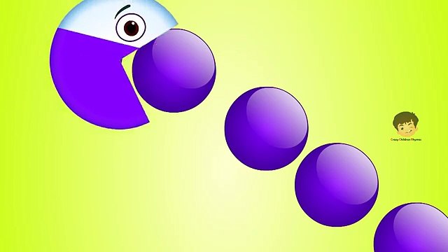 Colors for Children to Learn with Packman Cartoon - Colours for Kids to Learn - Baby Learning Videos