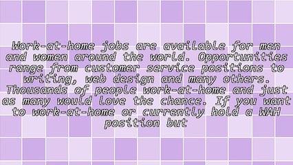 Spotting Fake Work-At-Home Opportunities