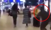 AVM'de kadına akılalmaz saldırı kamerada