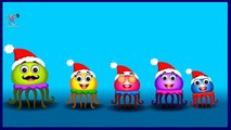 Christmas Jelly Fish Cartoons Singing Finger Family Nursery Rhymes for Children Kids and Babies