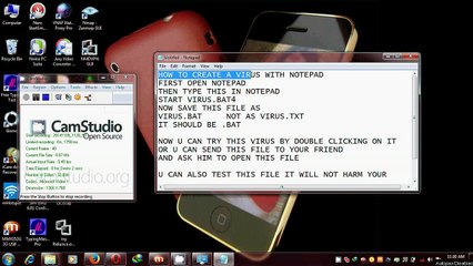 MAKE VIRUS WITH NOTEPAD