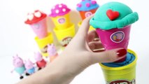 Valentines Day Play Doh Ice Creams DIY Peppa Pig Ice Cream Parlor Play Dough Helados de Colores