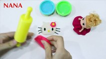 Đất nặn Play Doh Chị NaNa làm đồ chơi mèo Kitty tặng bé Hoa Kim Cuong