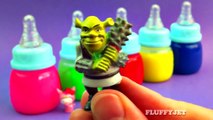 Learning Colors with Slime Surprise Toys for Kids Cars 2 Shrek Shopkins Hello Kitty Smurfs-4fe5v_yH-dQ