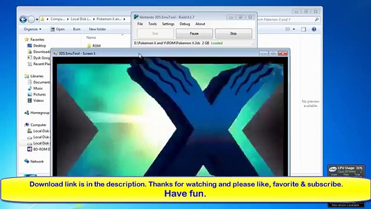 Nintendo 3DS Emulator for PC with Pokemon X and Pokemon Y I Free Download I Tutorial -