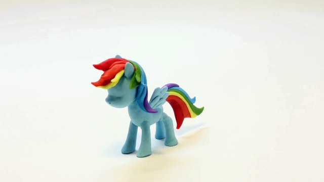 Little Pony Rainbow Dash stop motion animation clay