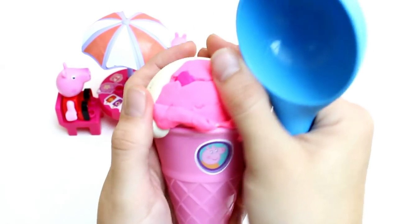 Peppa Pig Ice Cream Parlor Building Toys Play Doh Rainbow Ice Cream DIY La Heladería de Peppa Pig