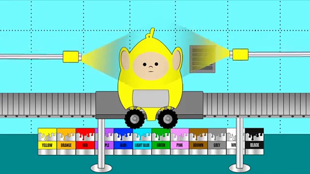 New Tele Tubbie Rainbow Colour Eggs | Learning Colours Mr Kinder Surprise Eggs #Animation