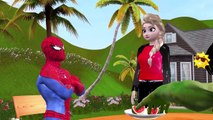 SuperHeroes Funny Movie | Frozen Elsa SpiderGirl Spiderman Eating WaterMelon | Joker Steals Food