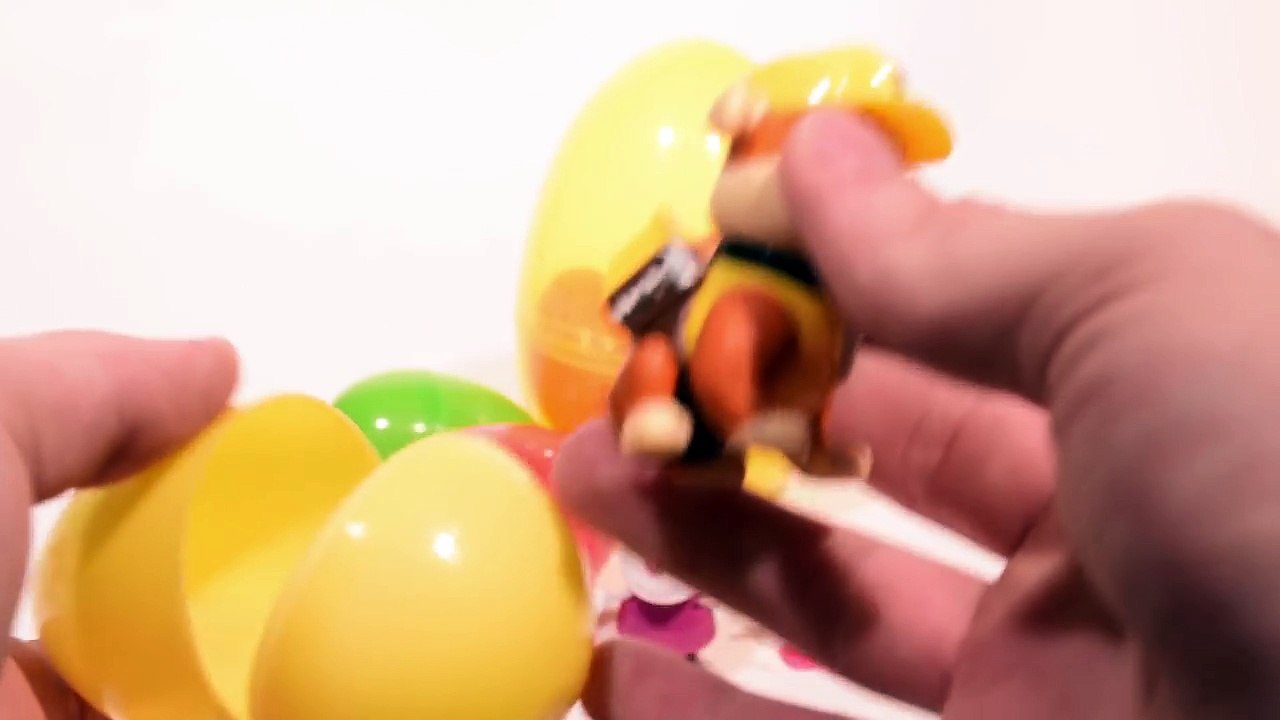 Oeufs surprises figurines Paw Patrol, Peppa Pig, Hello Kitty jouets dessin animé en français