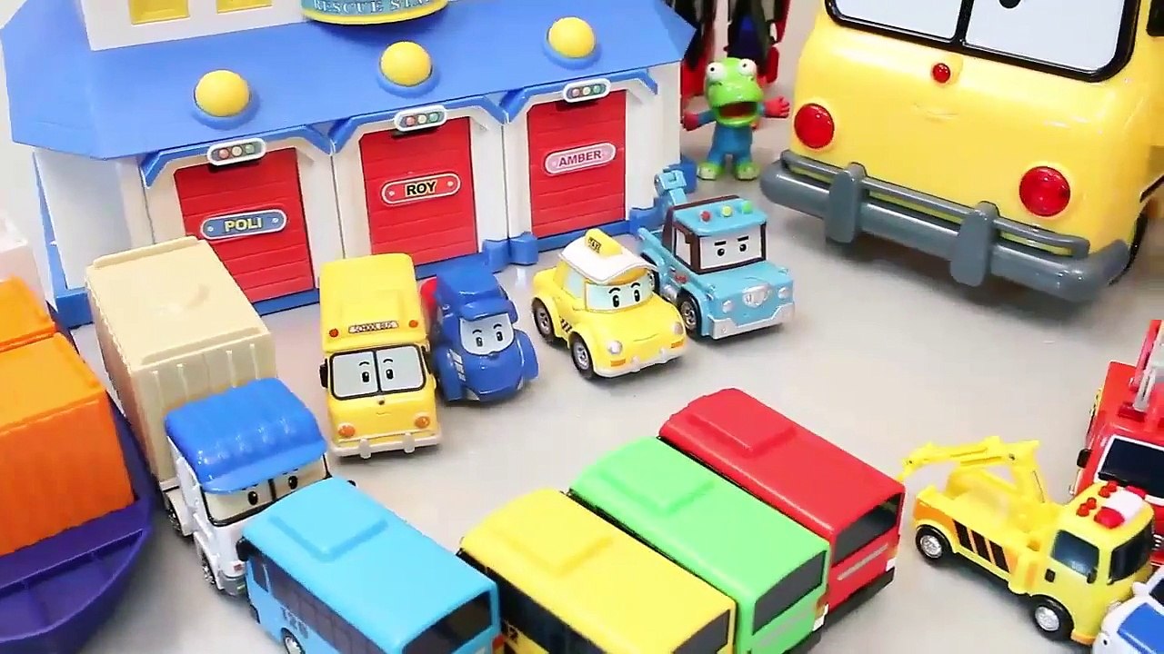 Learn Colors Numbers Surprise Eggs Toys Tayo The Little Bus Robocar Poli Cars