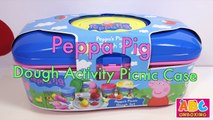 Peppa And George Go For A Picnic With Play Doh Peppa Pig Dough Activity Playset by ABC Unboxing