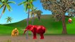 Dinosaurs Heads Elephant Gorilla Lion Finger Family & Wheels On The Bus Nursery Rhymes Collection