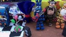 Five Nights at Freddys Real Life Play-Doh CHICA NEW Jumpscares:  FREDBEAR  FOXY  FREDDY  BONNIE
