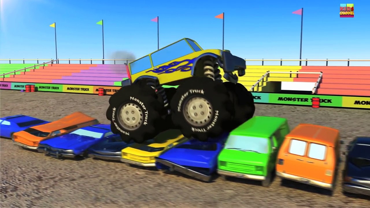 Monster trucks song | Wheels on the bus | Nursery rhymes for baby
