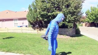 The Amazing Blue Spiderman vs Venom - Real Life Superhero Movie