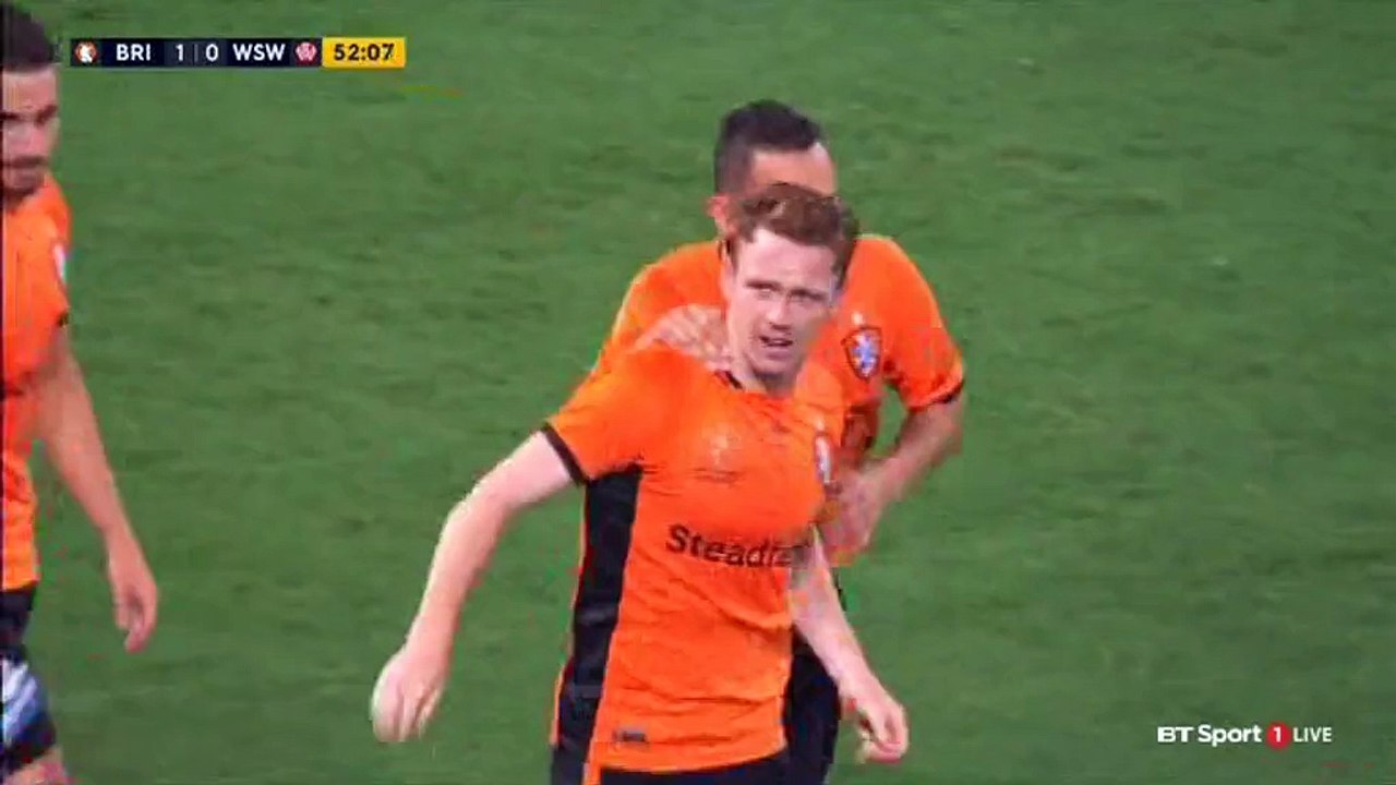 Corey Brown Goal HD - Brisbane Roar 1-0 WS Wanderers - 23.12.2016 A-League