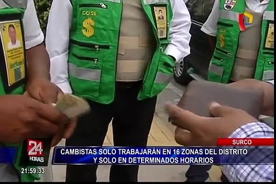 Cambistas trabajarán en 16 zonas de Surco y en horarios específicos