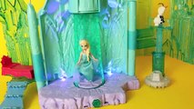 Frozen Elsa Magical Lights Palace Ariel Mermaid Light Up Castle Ice Palace With Olaf DisneyCarToys